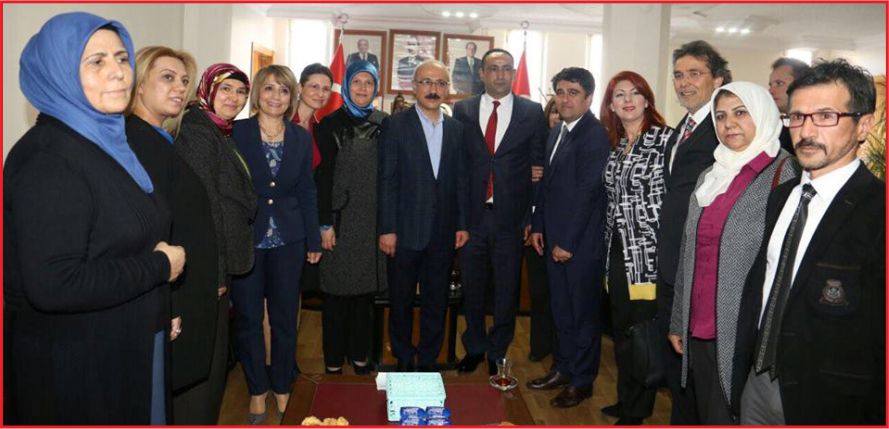 ELVAN'DAN MHP İL BAŞKANLIĞINA ZİYARET