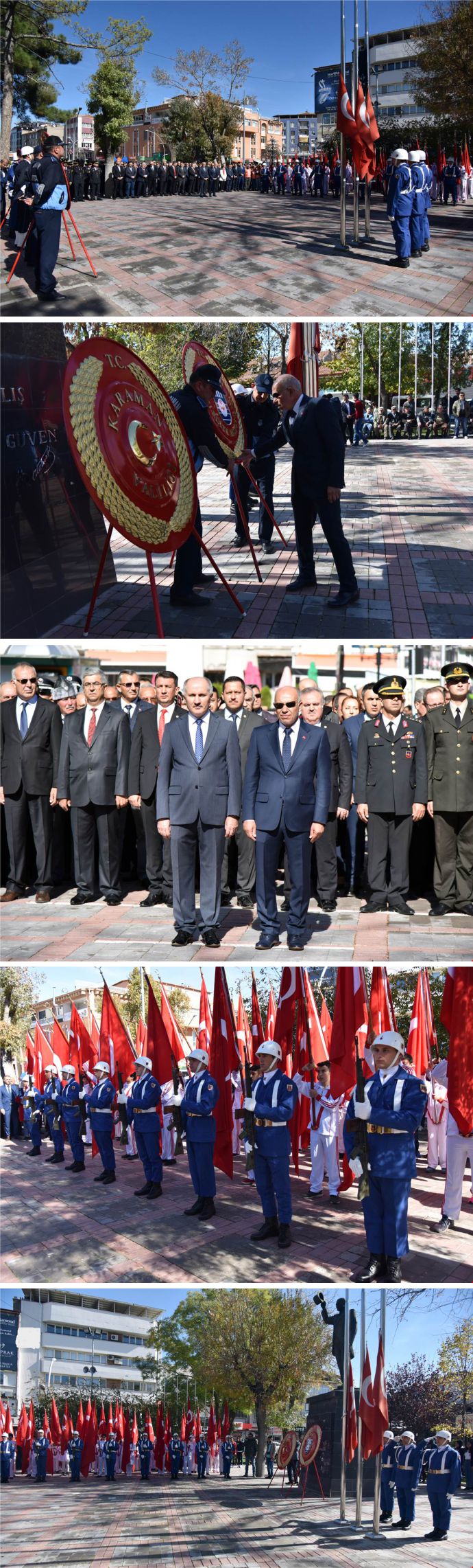 CUMHURİYET BAYRAMI ÇELENK KOYMA TÖRENİ DÜZENLENDİ