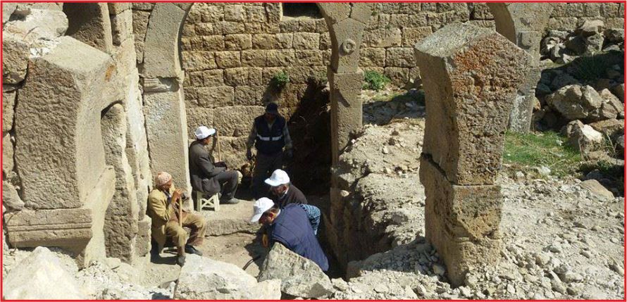 1001 KİLİSİDE KAZI ÇALIŞMALARI.