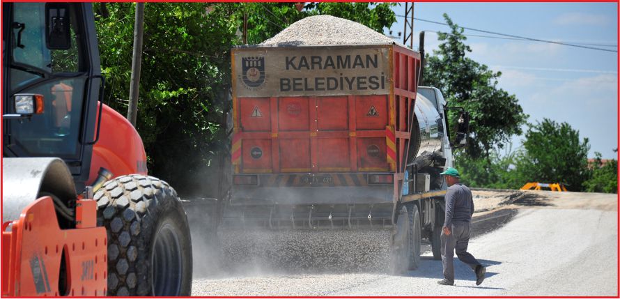 ŞEHRİN DÖRT YANINDA YOL ÇALIŞMALARI SÜRÜYOR