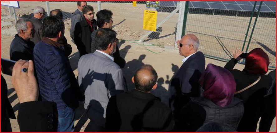 GÜNEŞ ENERJİSİ SANTRALİNDE SONA GELİNDİ