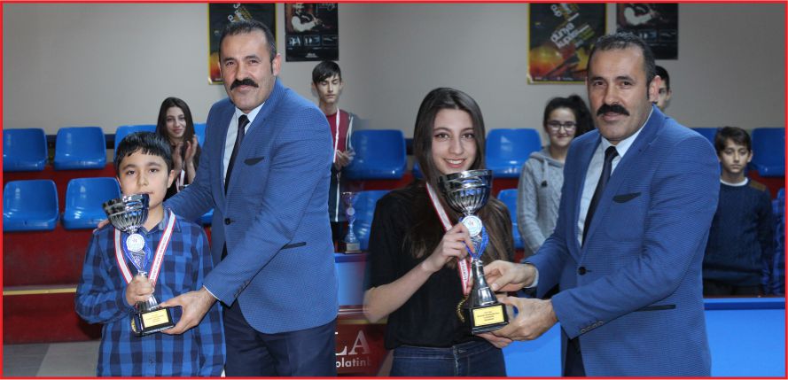 MİNİKLER VE YILDIZLAR BİLARDO MÜSABAKALARI SONA ERDİ