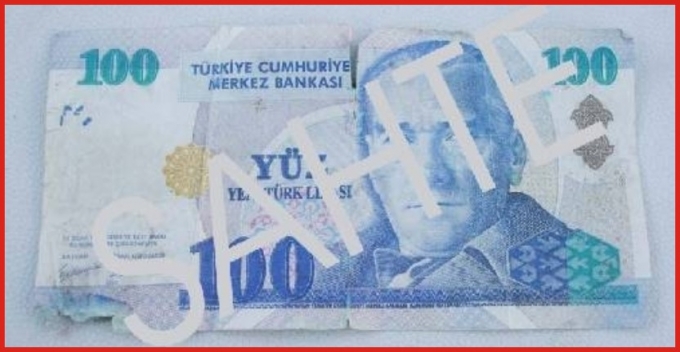 62 ADET SAHTE 100 TL ELE GEÇİRİLDİ