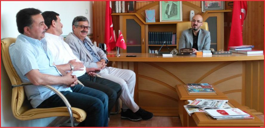 MHP’DE BAŞKANIN ZİYARETÇİLERİ  VARDI