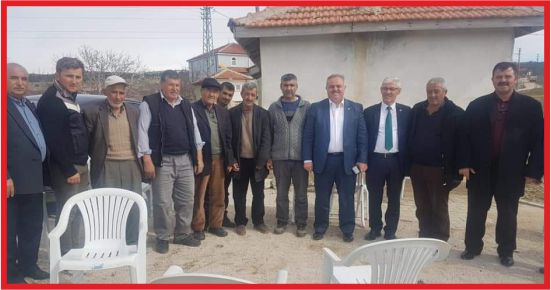 DR. RECEP ŞEKER, KÖY ZİYARETLERİNE DEVAM EDİYOR