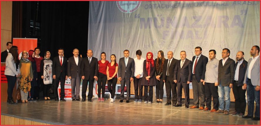 LİSELER ARASI MÜNAZARA YARIŞMASININ FİNALİ YAPILDI