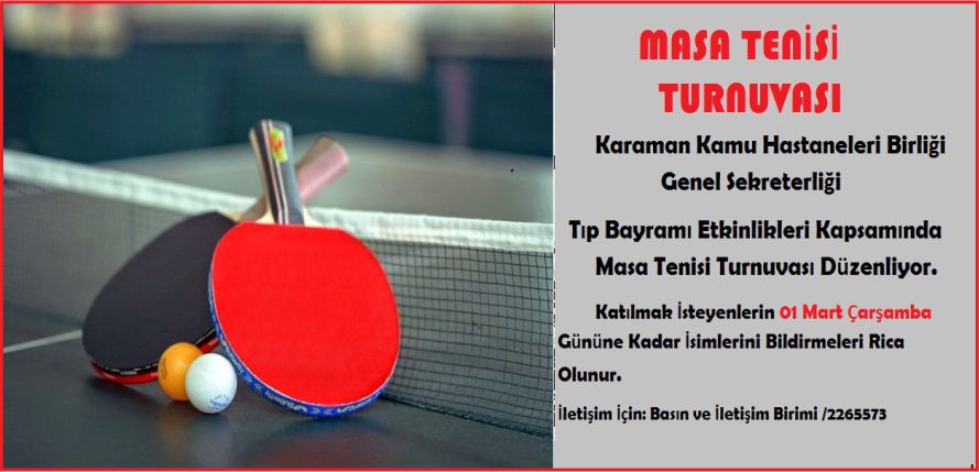 TIP BAYRAMINDA SPOR TURNUVALARI