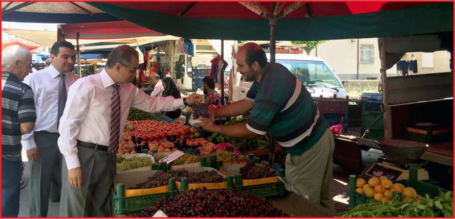 VALİ PAZARDA SORUN DİNLEDİ