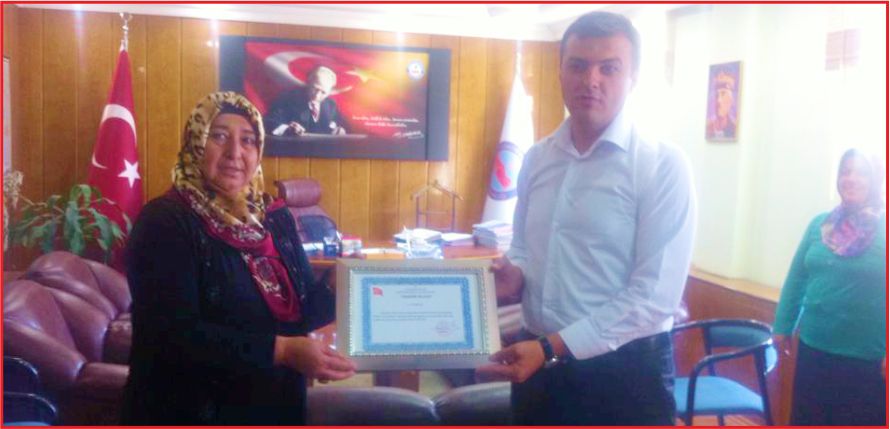 KAYMAKAM’DAN BAŞARI PLAKETİ !