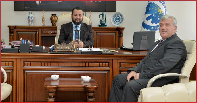 EMNİYET MÜDÜRÜ BAYRAKTAR, REKTÖR AKGÜL’Ü ZİYARET ETTİ