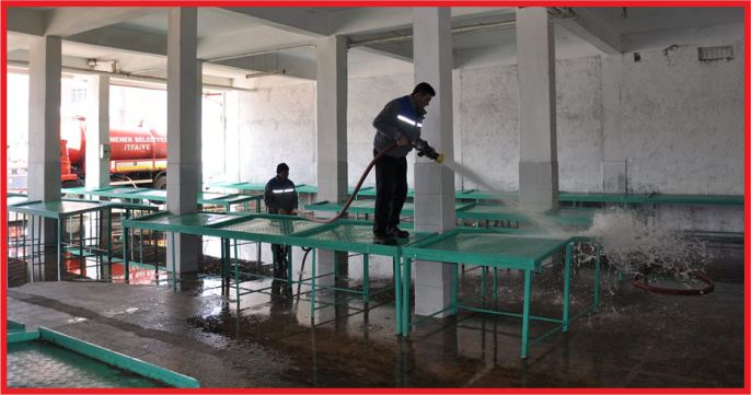 ERMENEK BELEDİYESİ VİRÜS TEDBİRLERİNİ ARTIRDI