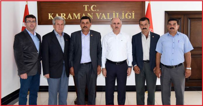 ERMENEK MUHTARLAR DERNEĞİNDEN VALİ  MERAL’E ZİYARET