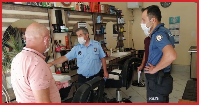 ERMENEK’DE COVİD-19 DENETİMLERİ