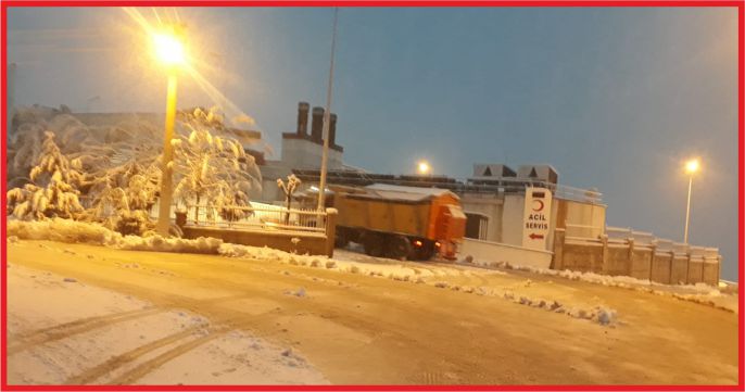 ERMENEK’DE KAR YAĞIŞINA ANINDA MÜDAHALE