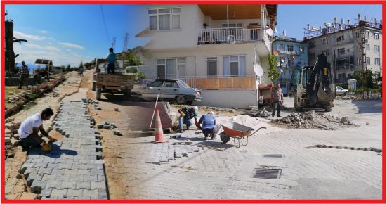 ERMENEK'TE YOL YAPIM ÇALIŞMALARI