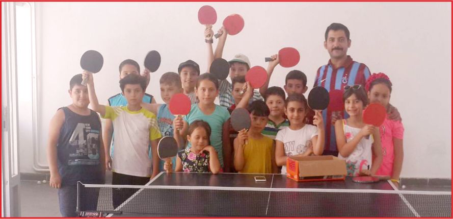 ERMENEK’TE MASA TENİSİ YAZ SPOR OKULLARI DEVAM EDİYOR