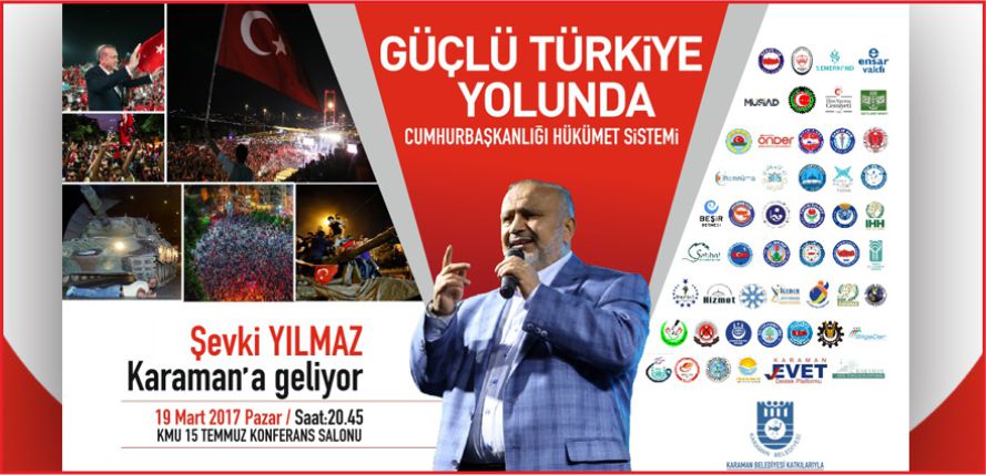 ŞEVKİ YILMAZ KARAMAN’A GELİYOR