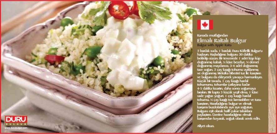 12 ÜLKE YEMEĞİNE BULGURLA LEZZETLİ DOKUNUŞ!