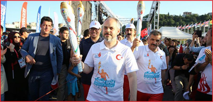 OLİMPİYAT MEŞALESİ SAMSUN’DA YANDI