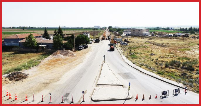 İKİNCİ ORGANİZE SANAYİ YOLU ASFALTLANIYOR