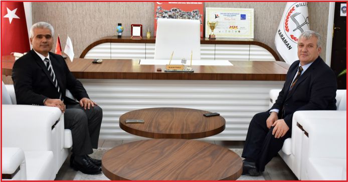 İL EMNİYET MÜDÜRÜ  BAYRAKTAR’DAN MİLLİ EĞİTİM MÜDÜRLÜĞÜNE ZİYARET