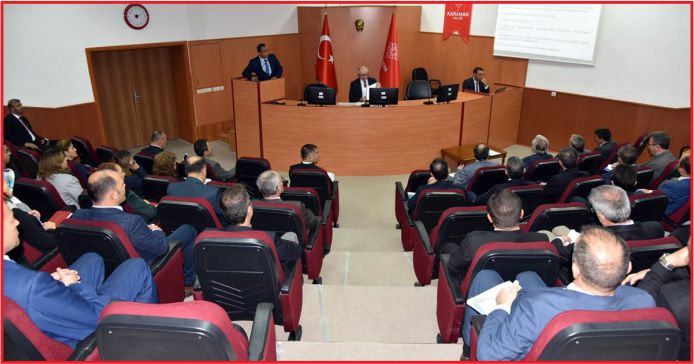 İL İDARE ŞUBE BAŞKANLARI VALİ MERAL BAŞKANLIĞINDA TOPLANDI