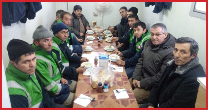 KAR NÖBETİNDEKİ EKİPLERE DESTEK