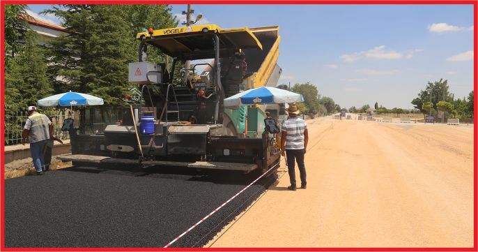 KARAMAN AÇIK CEZAEVİ YOLU ASFALTLANIYOR