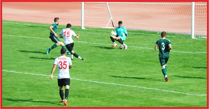 KARAMAN BELEDİYE SPOR HAZIRLIK MAÇINDA GÖZ DOLDURDU