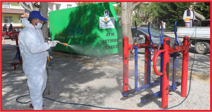 KARAMAN BELEDİYESİ TEDBİRLERİNE DEVAM EDİYOR