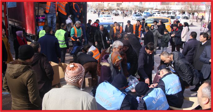 KARAMAN YARDIMA KOŞTU !