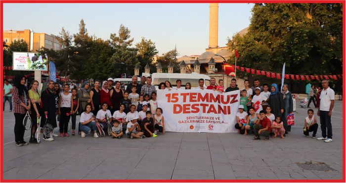 KARAMAN’DA 15 TEMMUZ ANISINA SOKAK TENİSİ