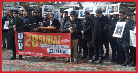 KARAMAN’DA 28 ŞUBAT PROTESTOSU