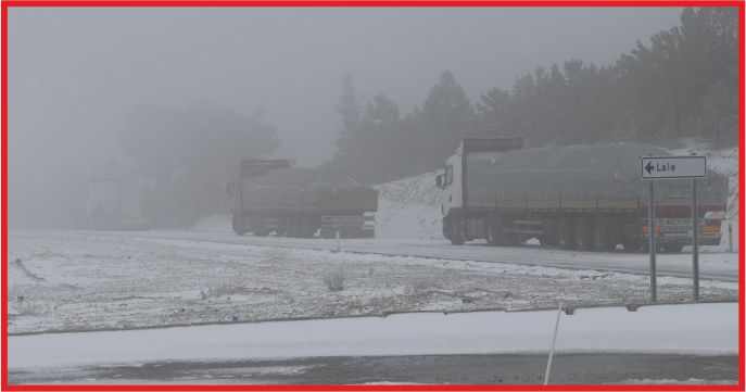 KARAMAN'DA KAR YAĞIŞI ETKİLİ OLDU