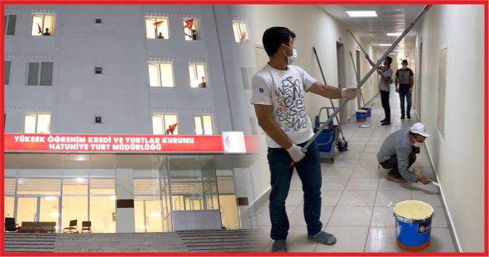 KARAMAN’DA YURTLAR KARANTİNA SONRASI ÖĞRENCİLER İÇİN HAZIRLANIYOR