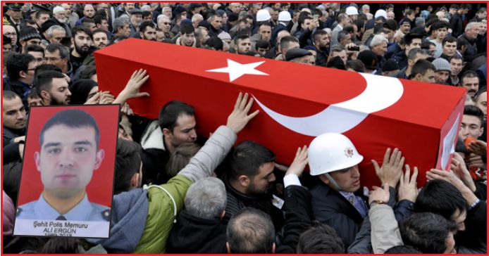 KONYA ŞEHİDİNİ SON YOLCULUĞUNA UĞURLADI