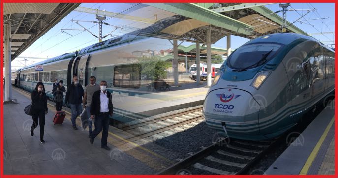 KONYA’DA YHT SEFERLERİ YENİDEN BAŞLADI