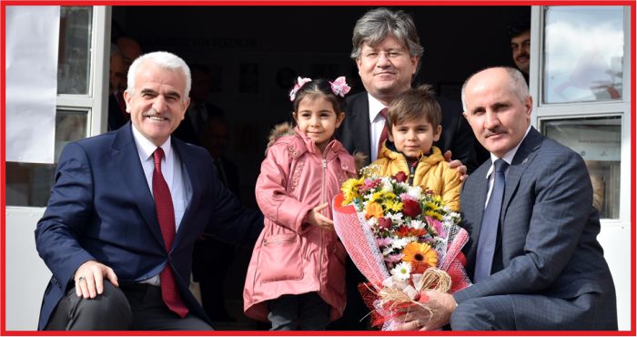 KOP RENKLİ ÇOCUK KÜTÜPHANESİ AÇILDI