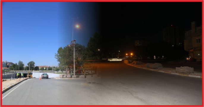 LARENDE ALTGEÇİDİ AYDINLATILIYOR