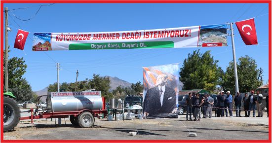 “MERAMIZDA MERMER OCAĞI İSTEMİYORUZ”