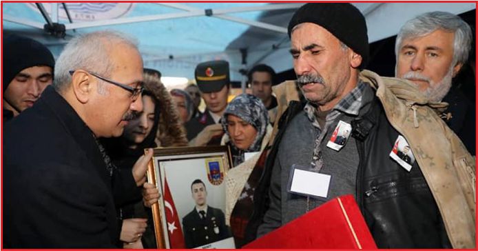 MERSİN ŞEHİDİNİ UĞURLADI