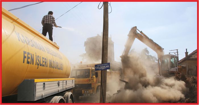 METRUK BİNALAR TESPİT EDİLİP YIKILIYOR