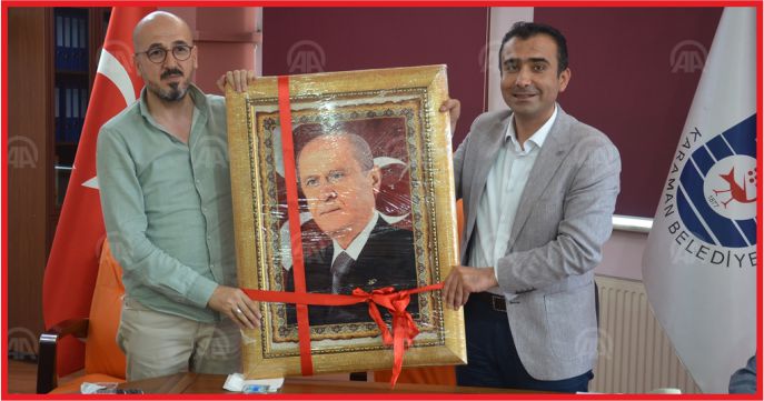 MHP İL TEŞKİLATI ÜYELERİ BAŞKAN KALAYCI'YI ZİYARET ETTİ