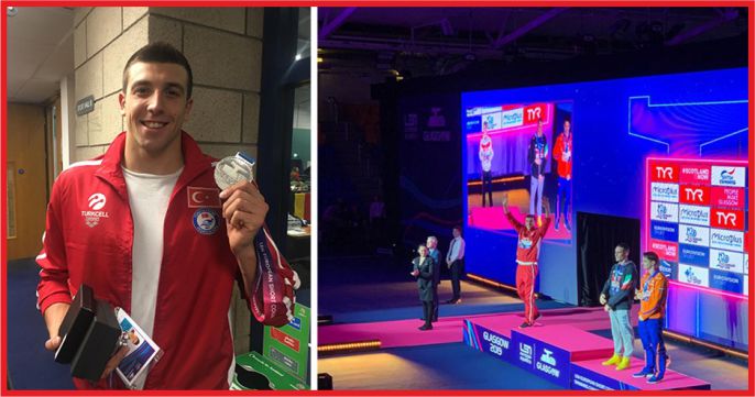 MİLLİ YÜZÜCÜ EMRE SAKÇI’YA KUTLAMA