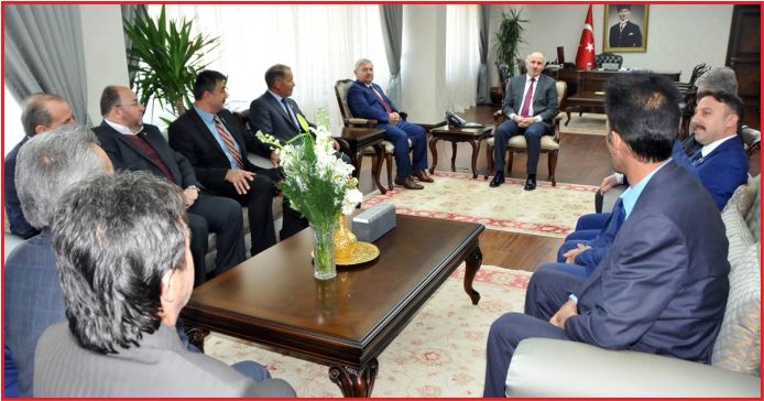 MUHTARLAR DERNEĞİ HEYETİNDEN VALİ MERAL’E ZİYARET