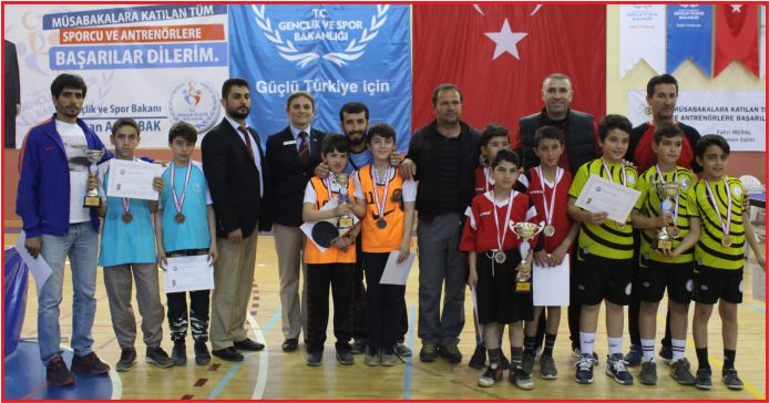 OKULLAR ARASI KÜÇÜKLER MASA TENİSİ MÜSABAKALARI SONA ERDİ