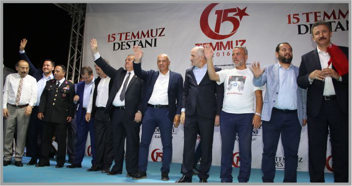 ON BİNLER DEMOKRASİ NÖBETİNDE BULUŞTU