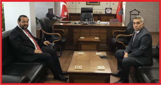 REKTÖR AKGÜL’DEN  EMNİYET MÜDÜRÜ TAŞ’A HAYIRLI OLSUN ZİYARETİ