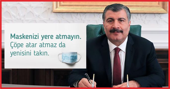 SAĞLIK BAKANI KOCA'DAN MASKE VE ELDİVEN UYARISI