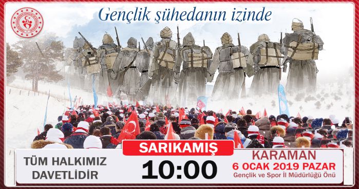 SARIKAMIŞ ŞEHİTLERİ, KARAMAN&#039;DA ANILACAK